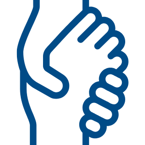 Icon graphic: A hand being lifted