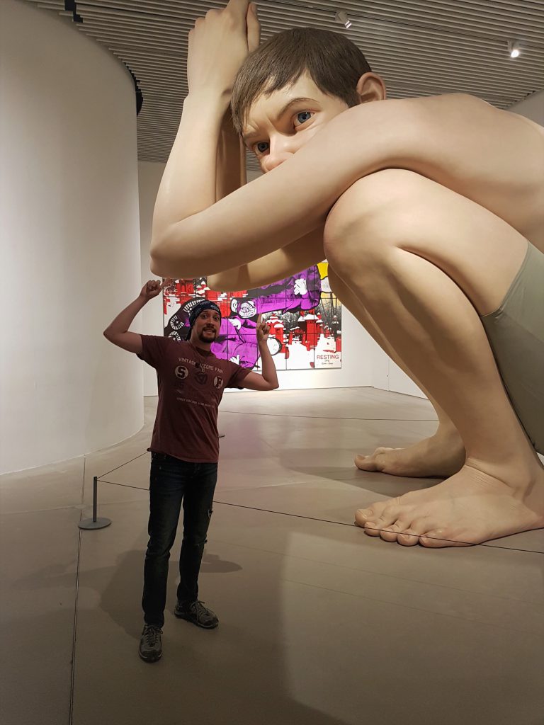 Matias at museum