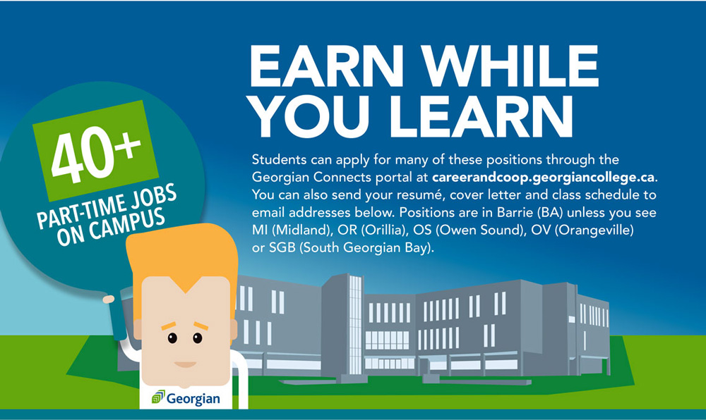 Infographic 40+ student jobs on campus College
