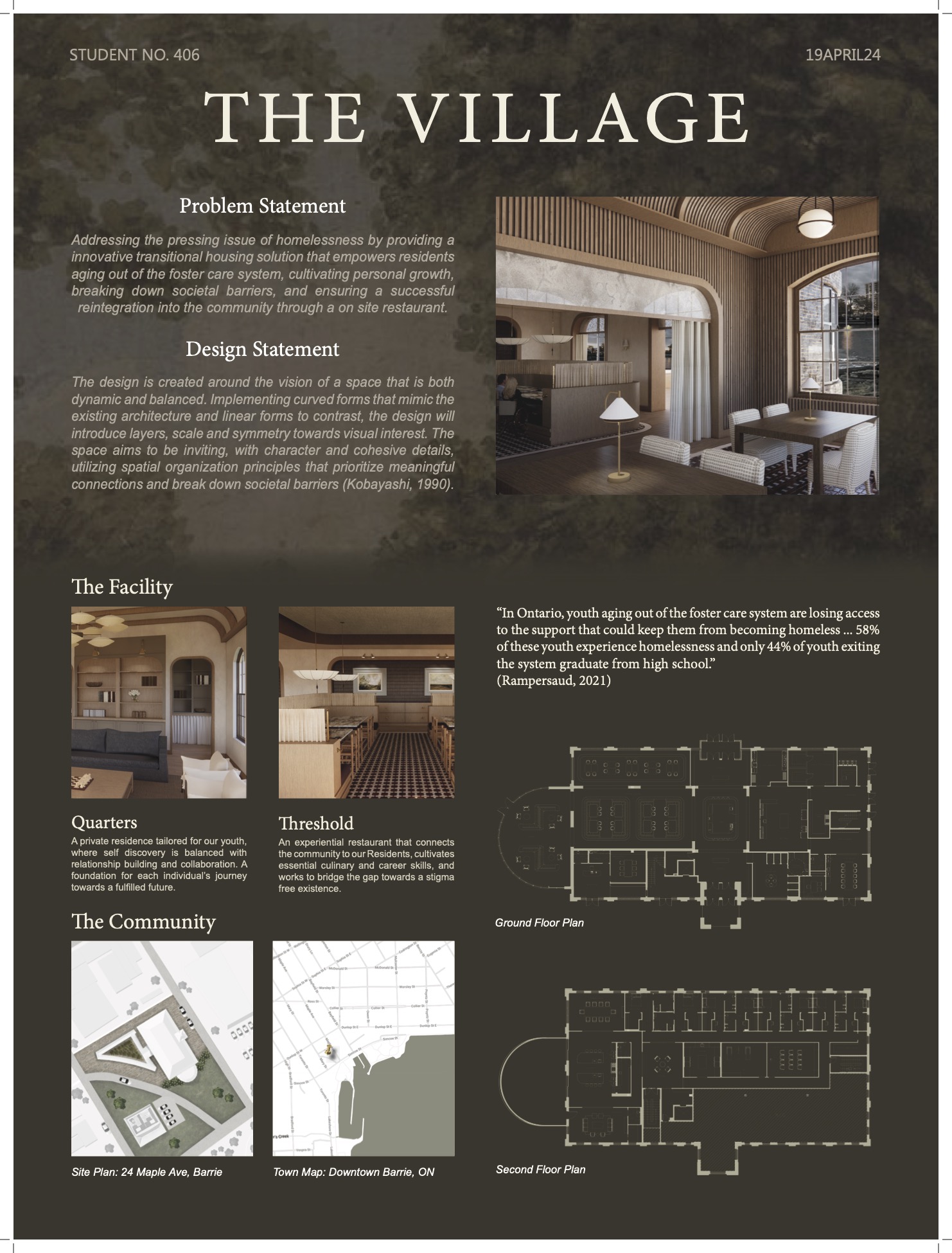 4th Year Kempenfelt Windows and Doors Design Project of the Year and JAS Innovation in Interior Design Award Brooke Habner Pg.1