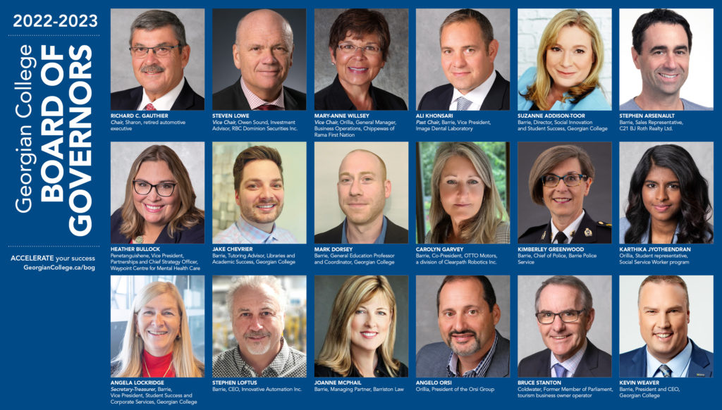 2022-2023 Georgian College Board of Governors