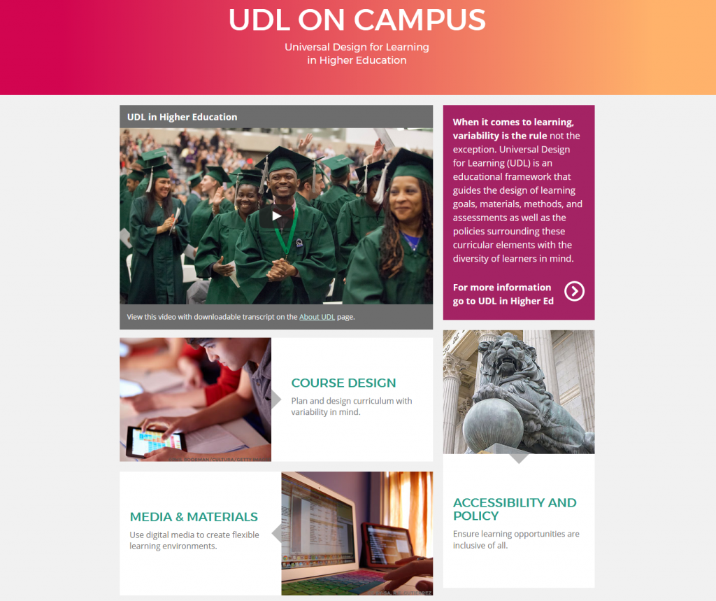 Universal Design for Learning College