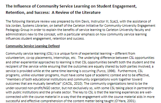 CSL Influence