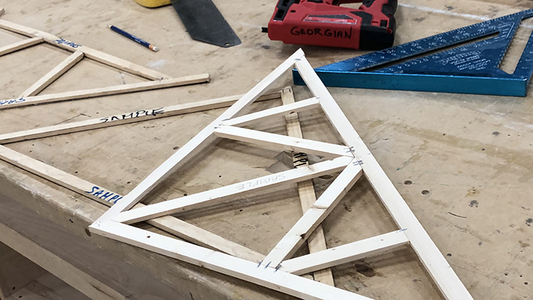 Close-up-of-carpentry-tools-on-a-work-bench