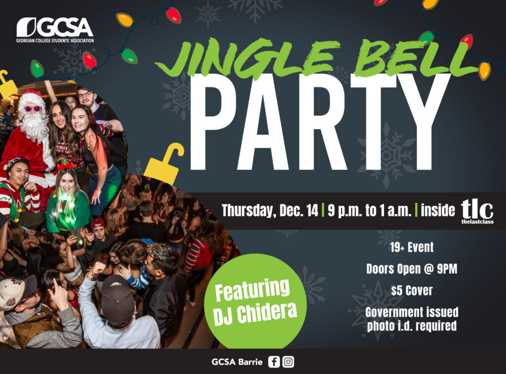 Jingle bell party poster