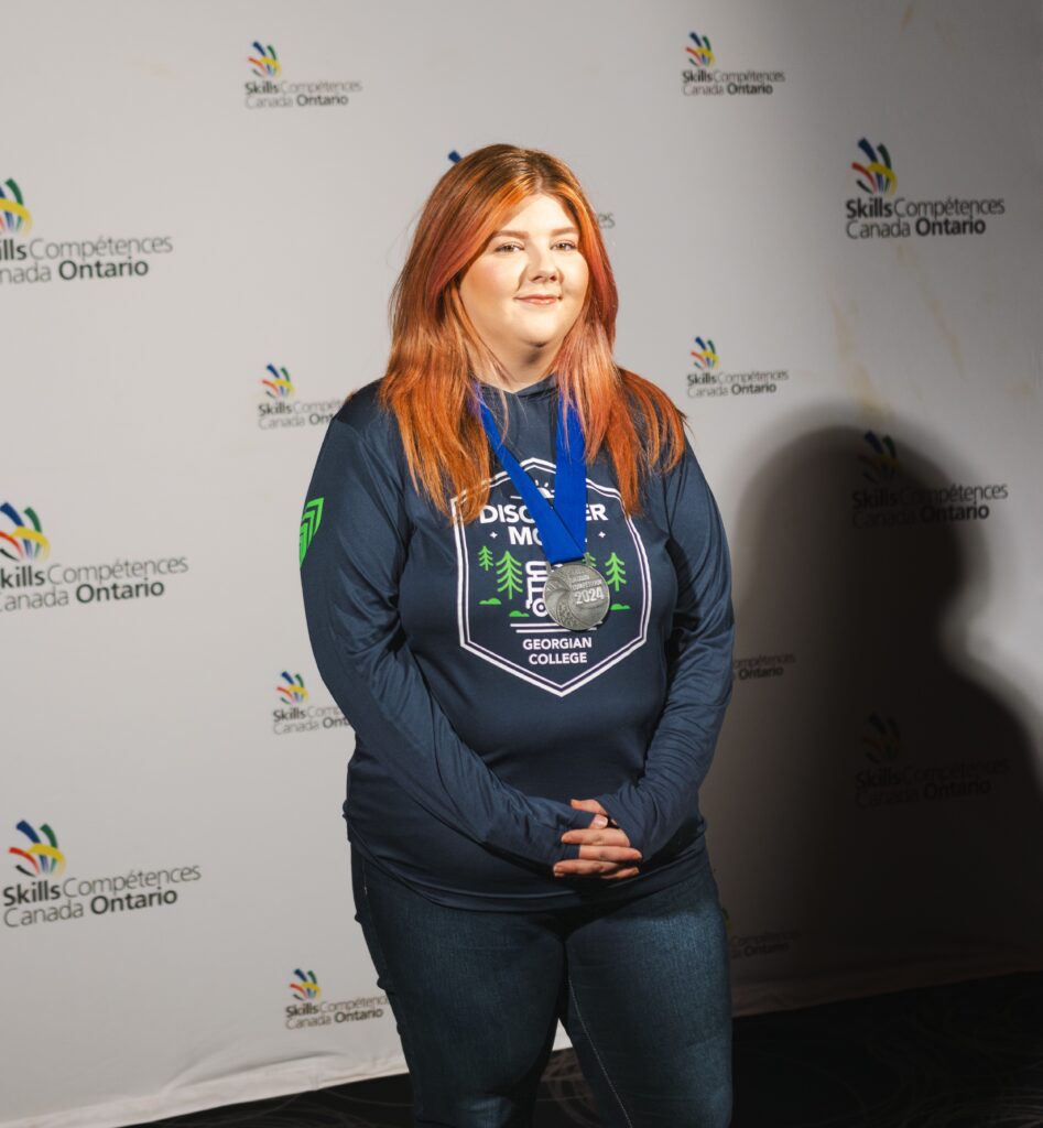 Emily Shaver-Miller, silver medal winner at Skills Ontario 2024.