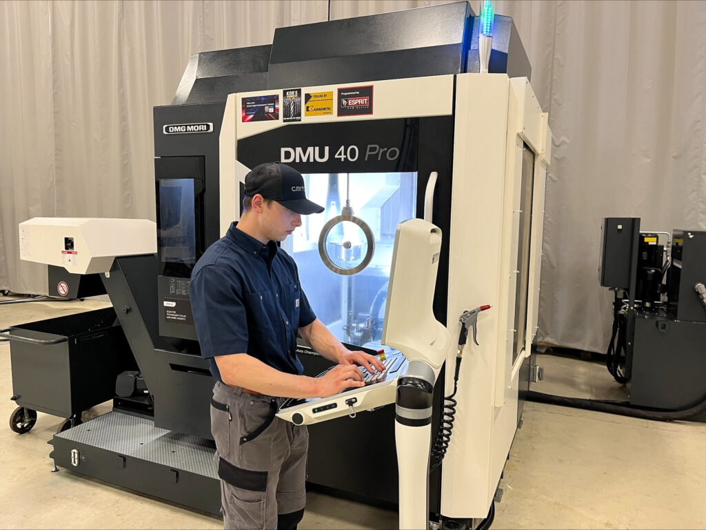 DMG MORI provided the CNC machines for the WorldSkills competition, and Ethan had the chance to use one in Austria. 