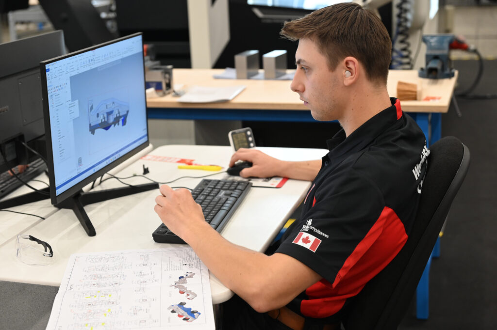 Ethan earned the highest score of any Canadian in the history of the CNC Milling category at WorldSkills. 