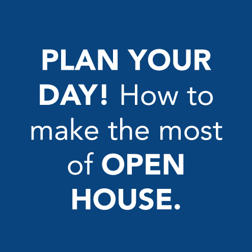 Plan your day! How to make the most of OPEN HOUSE