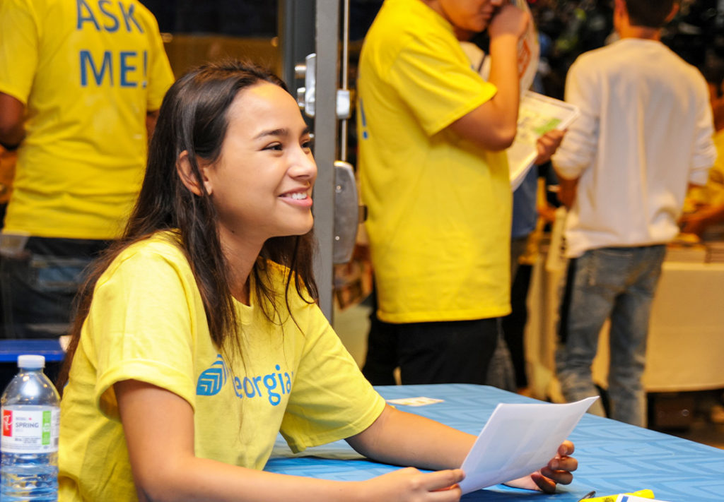 Orientation volunteer