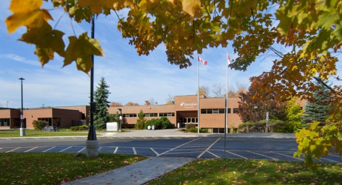 Georgian College Orillia Campus in the fall