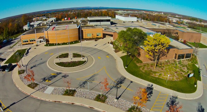Georgian College Owen Sound Campus in the fall