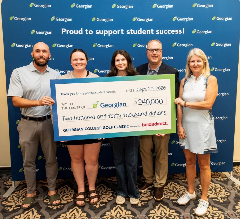 Team Georgian accepts Golf Classic donation