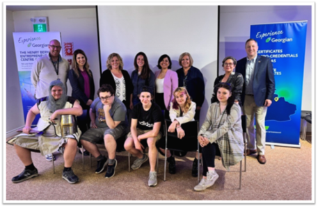 A group of participants and organizers from the Bluewater District School Board Pitch.