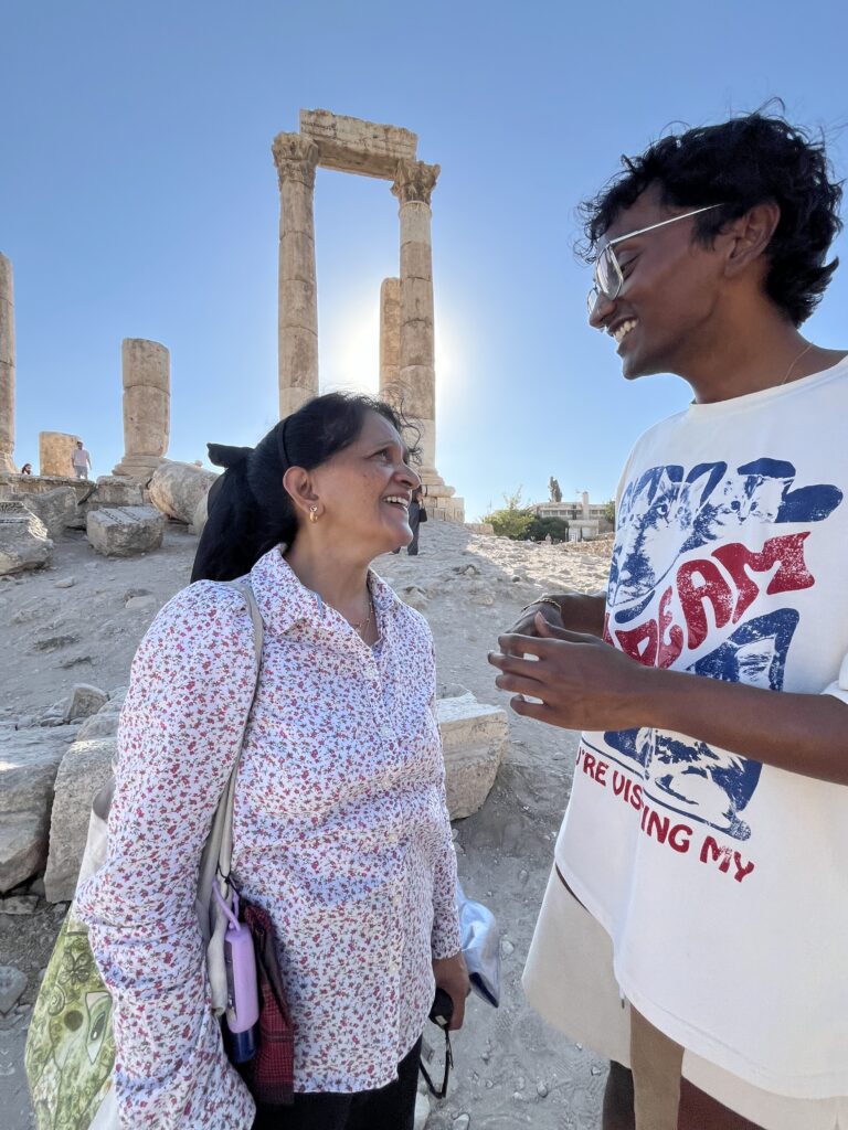 Steve Schwallie with his mom