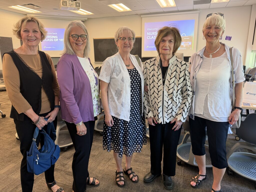 Members of the Class of 1976 at their reunion.