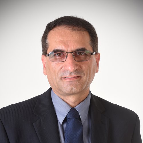 Mohammadreza with glasses in a white background