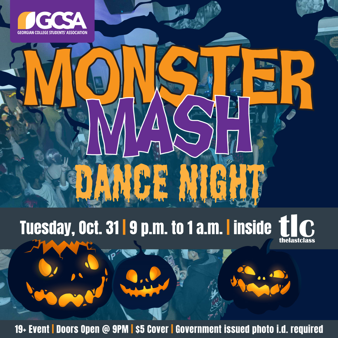Monster Mash Halloween Dance Party Barrie Event College