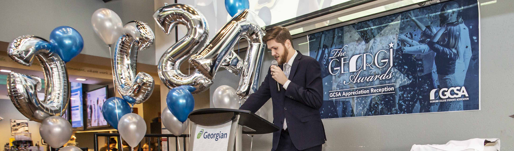 President announcing Georgi awards