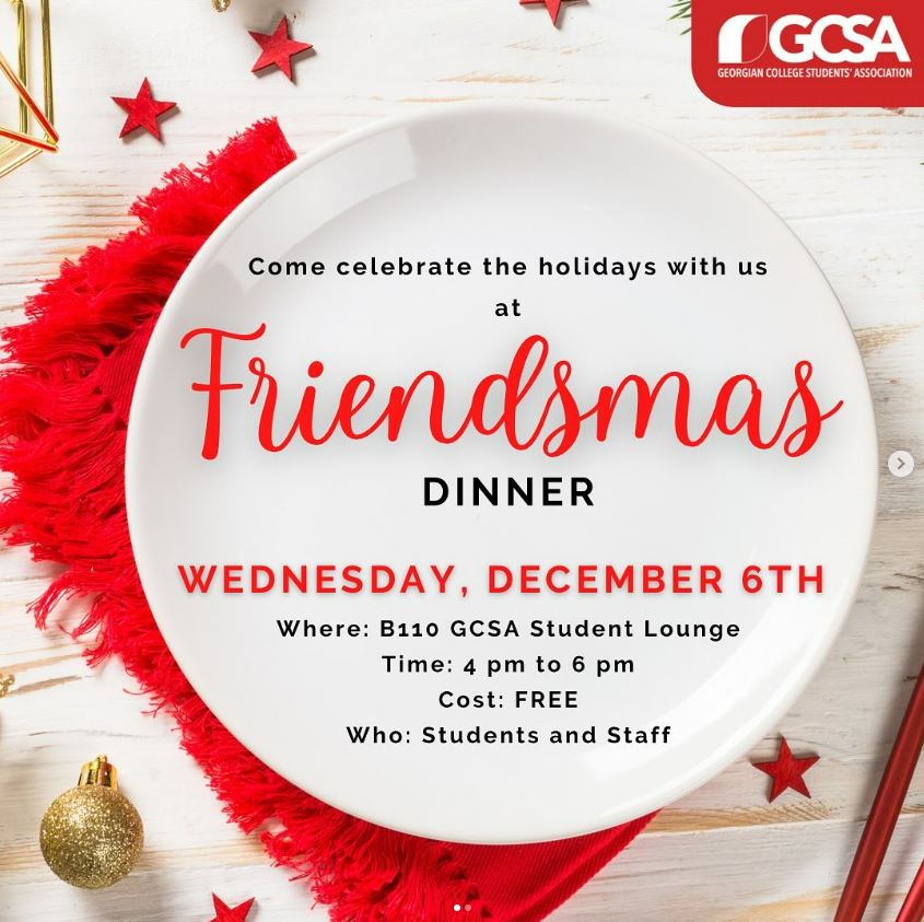 Friendsmas dinner poster