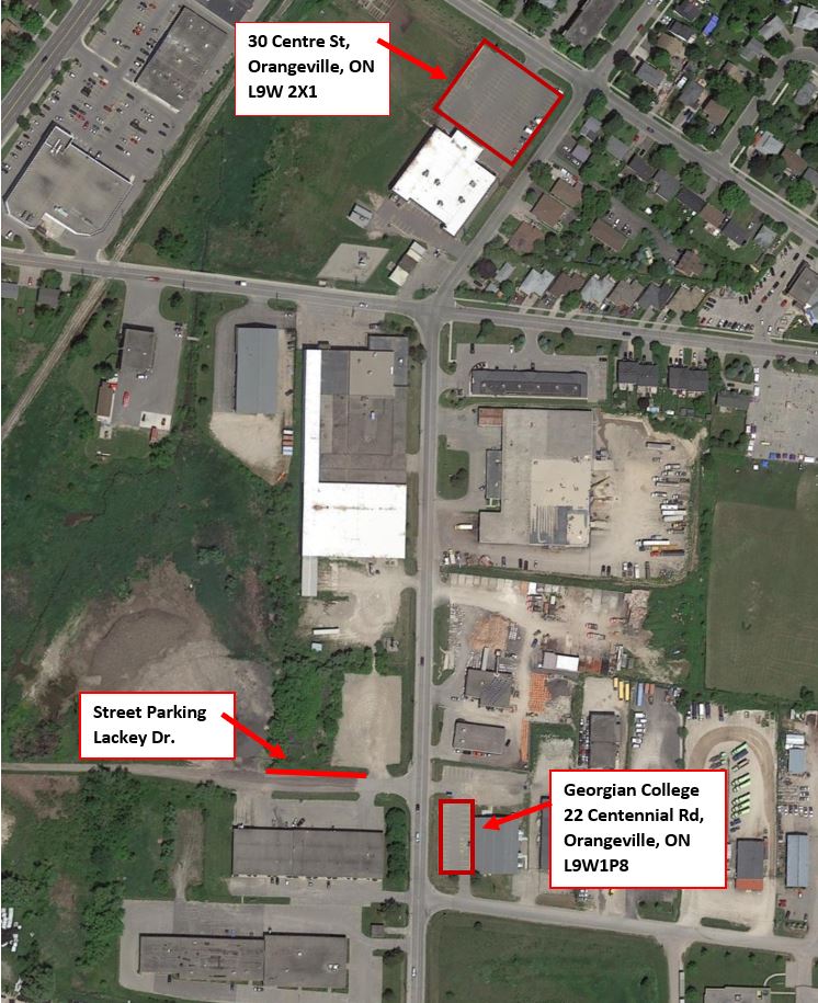 Orangeville Parking Map