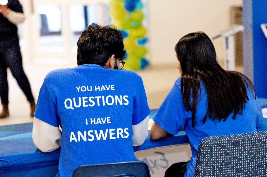 Orientation volunteers