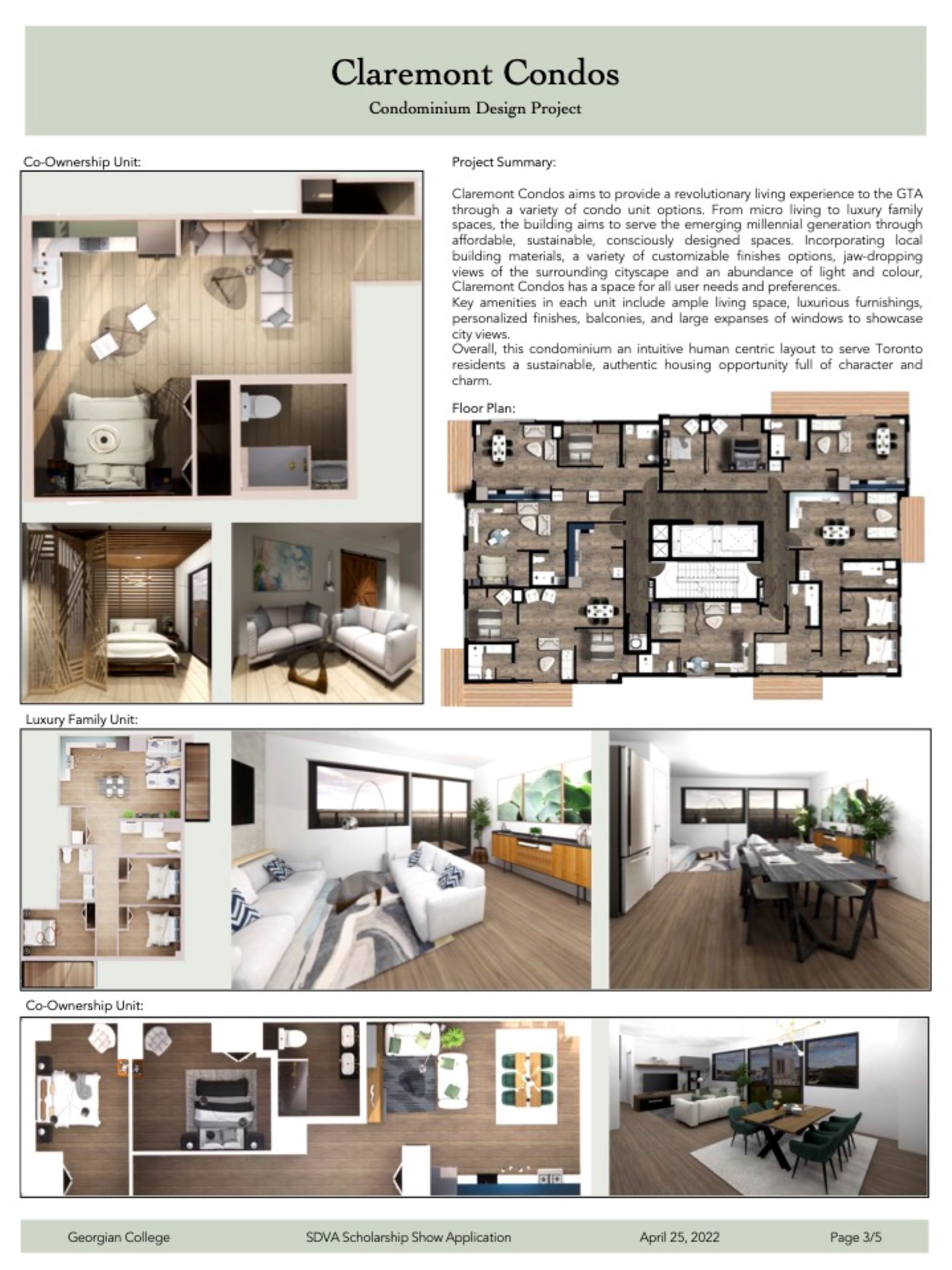 POI Business Interiors Scholarship for Excellence in Interior Design Leanne Hollingworth Pg.3