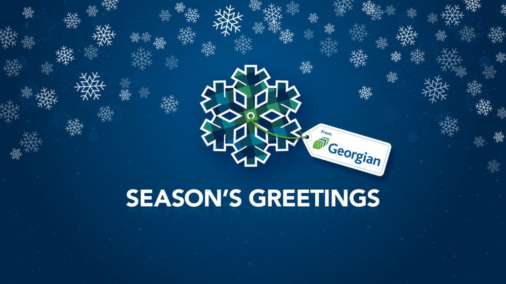 Season's greetings from Georgian snowflake