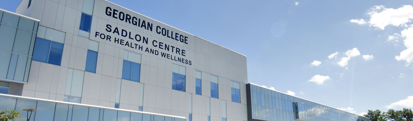 Sadlon Centre for Health and Wellness Building with blue sky