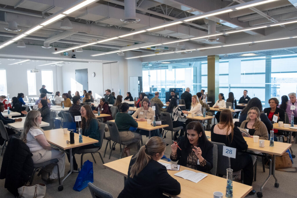 image of student speed networking event
