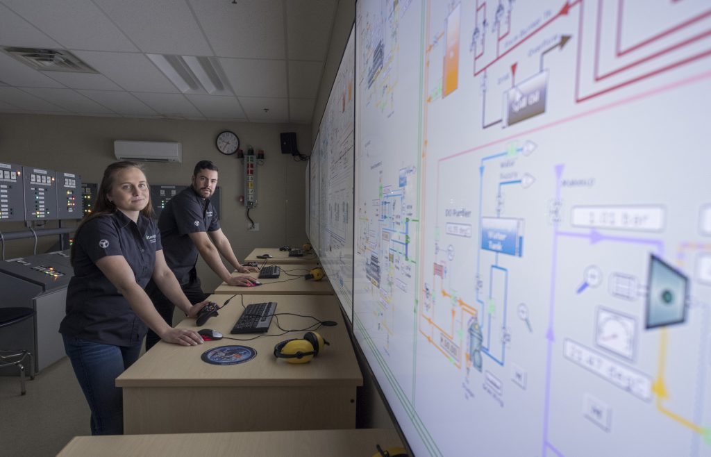 Working on a marine engineering project in the Centre for Marine Training and Research