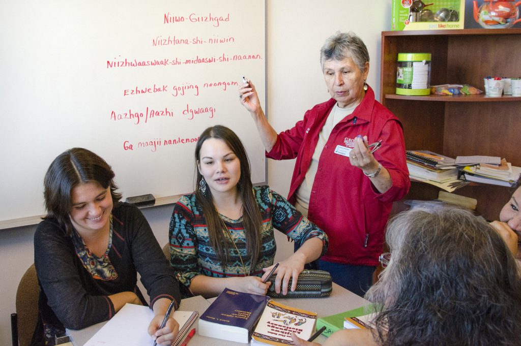 Students in an indigenous studies class