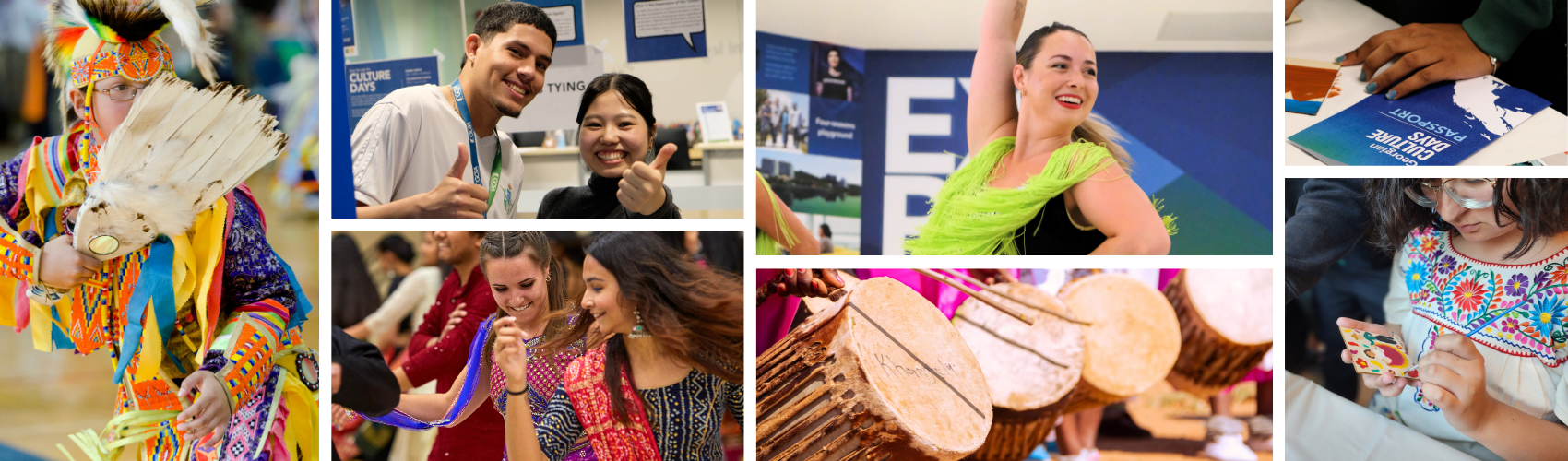 Various images of events and activities that took place in previous Culture Day events