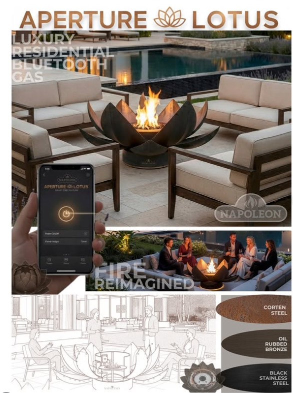 An image showing details of a student submission to the Napoleon Design Contest