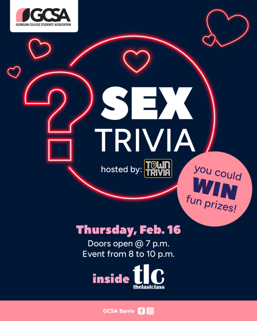 Sex Trivia Barrie Event Georgian College