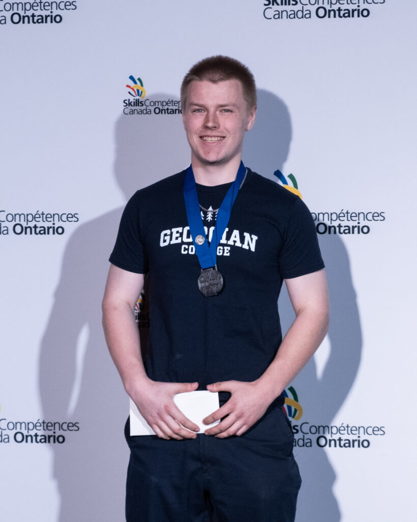 Precision Machining silver medalist Lucas Kanczula.