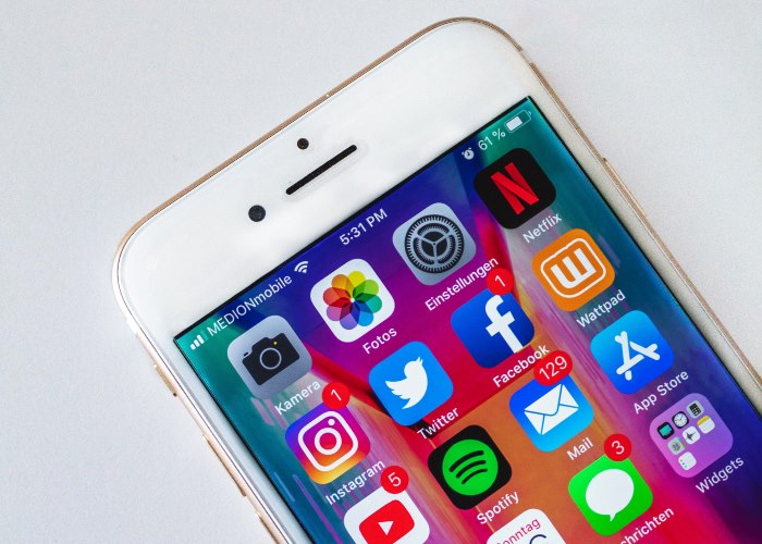 An iphone screen