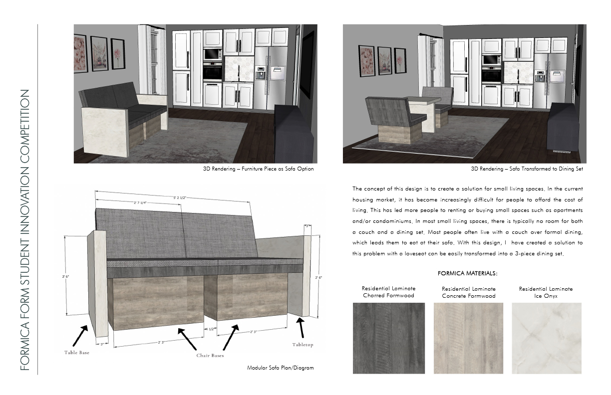 The Global Furniture Group Scholarship for Excellence in Interior Design Cassandra Haire Pg.3