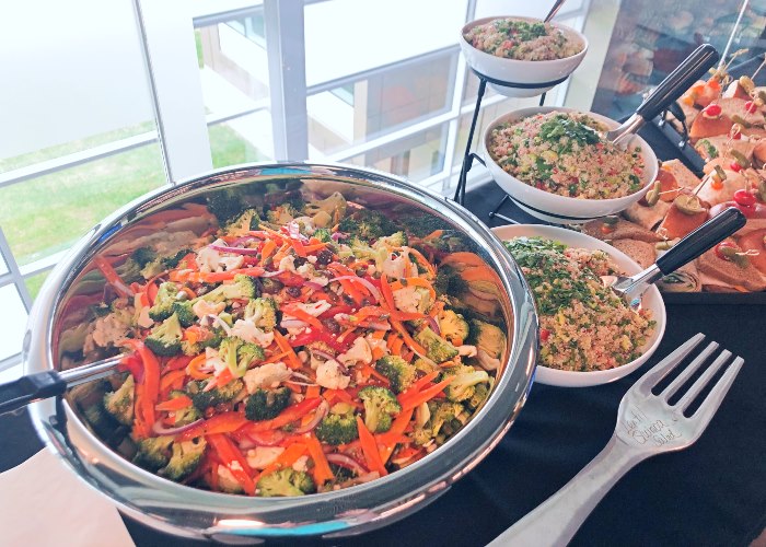 Selection of salads