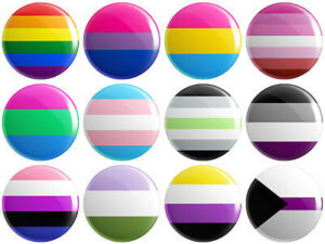 12 Pride buttons