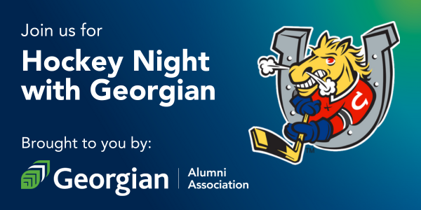 Join us for hockey night with Georgian at the Barrie Colts brought to you by the Georgian College Alumni Association