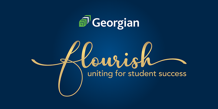 Georgian College Flourish (wordmark) uniting for student success