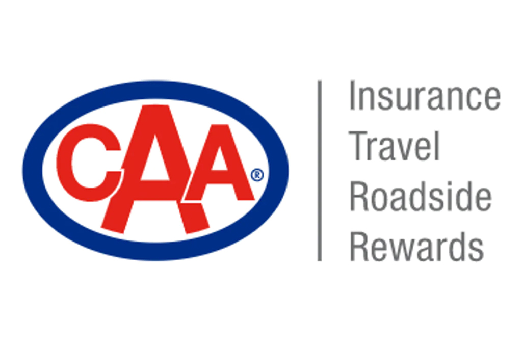 Logo for CAA: Insurance, Travel, Roadside, Rewards
