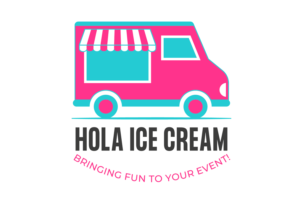 Logo for Hola Ice Cream: Bringing fun to your event!