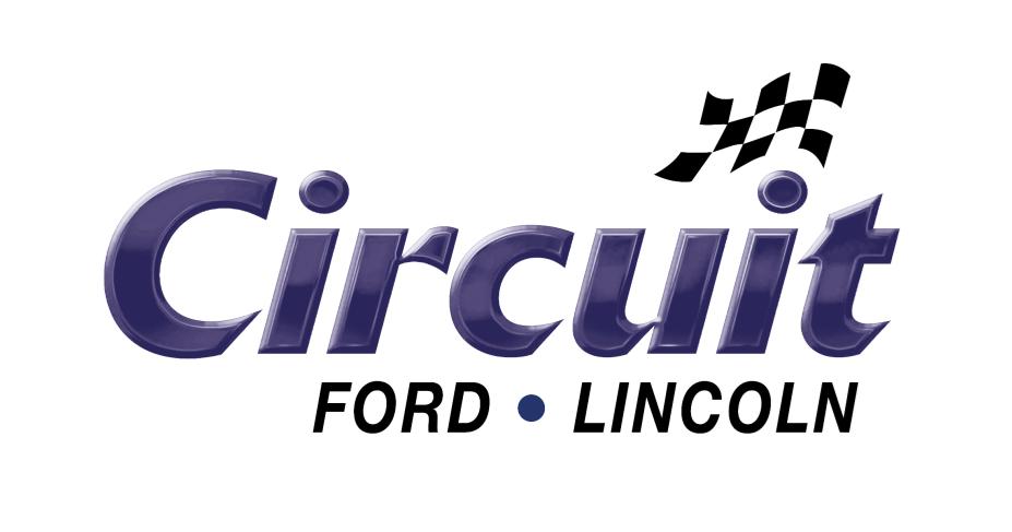 "Circuit Ford - Lincoln" text with race flag icon