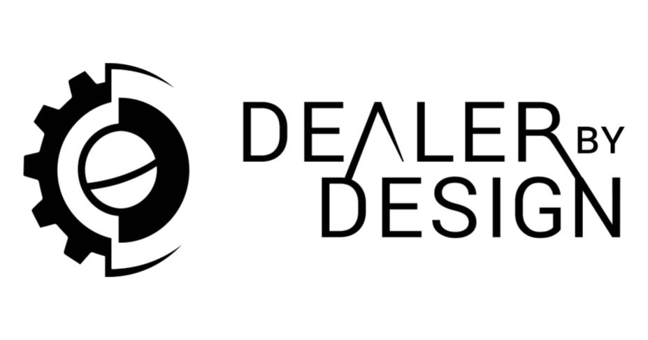 Gear icon with text "Dealer by Design"