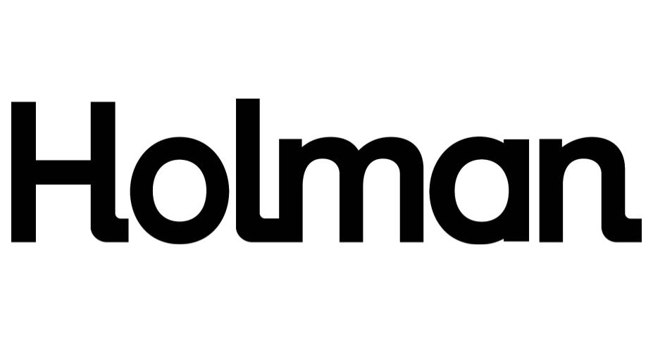 Black "Holman" text logo