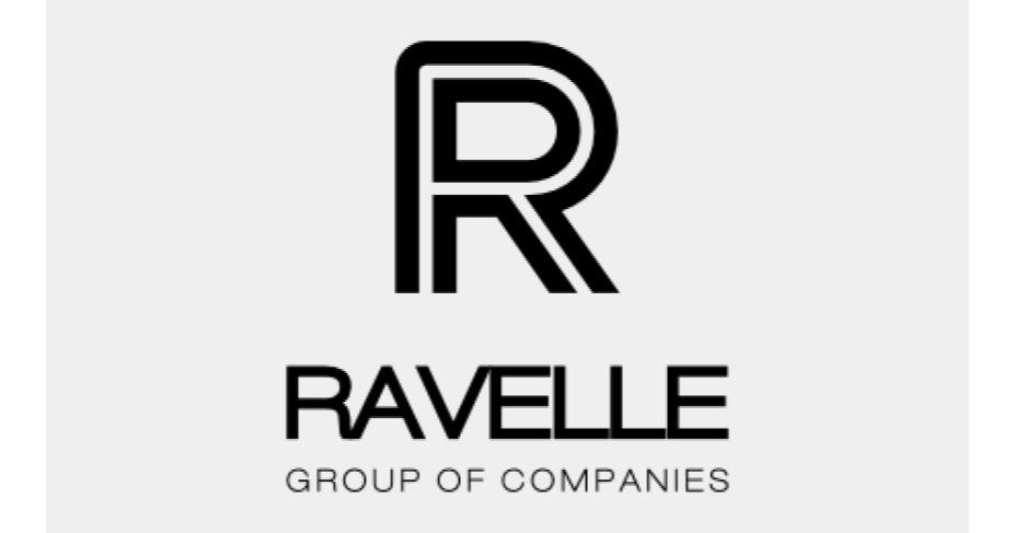 Ravelle Group of Companies text with "R" logo