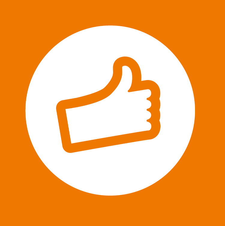 Empathizer changemaking pathway; icon of a hand giving a thumbs up