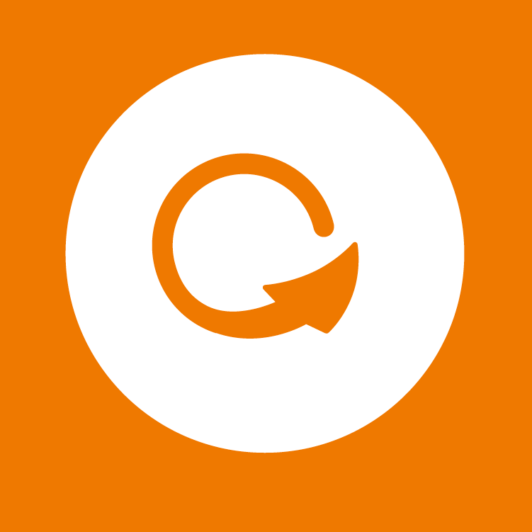 Funder/investor changemaking pathway; icon with a circular arrow